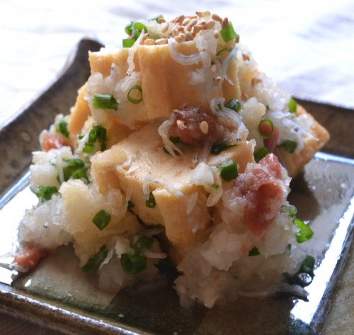 厚揚げの梅おろし和え